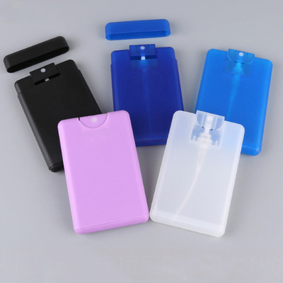 20Ml 30ML Sprayer Kartu Kredit Plastik Untuk Parfum Putih Hitam Merah Muda Biru