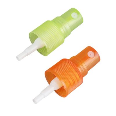 Pompa Semprot Kabut Plastik Oranye Hijau 24mm Untuk Botol PET