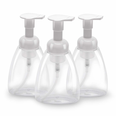 Botol Lotion Plastik Kosong 500ml Transparan Dengan Pompa 28mm
