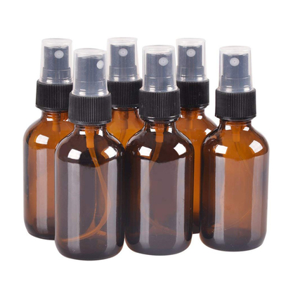 50ml Botol Semprotan Kosmetik Coklat Dengan Pompa 24MM Untuk Cairan
