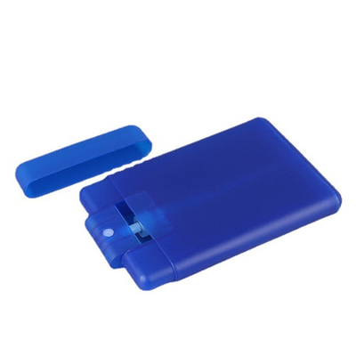 20Ml 30ML Sprayer Kartu Kredit Plastik Untuk Parfum Putih Hitam Merah Muda Biru