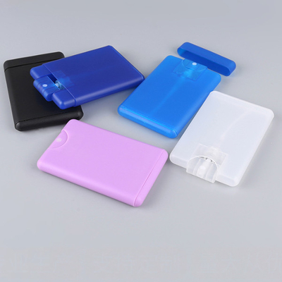 20Ml 30ML Sprayer Kartu Kredit Plastik Untuk Parfum Putih Hitam Merah Muda Biru