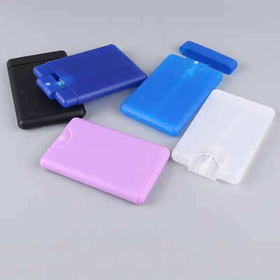20Ml 30ML Sprayer Kartu Kredit Plastik Untuk Parfum Putih Hitam Merah Muda Biru