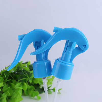 24mm 28mm Mini Pemicu Sprayer Pompa Sprayer Pemicu Plastik Biru