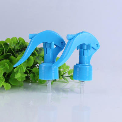 24mm 28mm Mini Pemicu Sprayer Pompa Sprayer Pemicu Plastik Biru
