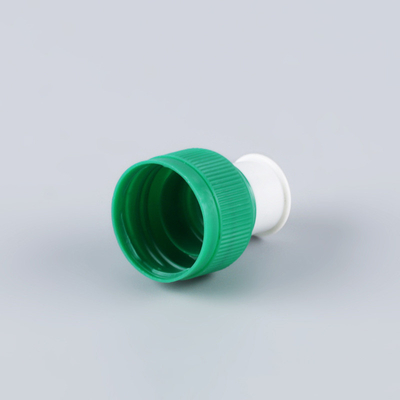 Tutup Botol Kosmetik Bebas BPA Ribbed 24/410 Push Pull Cap