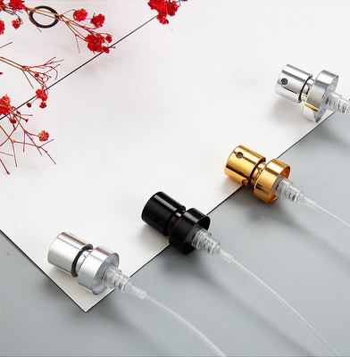 18mm 20mm Atomiser Semprot Aluminium Crimp Pump Emas Perak Hitam