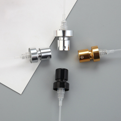 18mm 20mm Atomiser Semprot Aluminium Crimp Pump Emas Perak Hitam