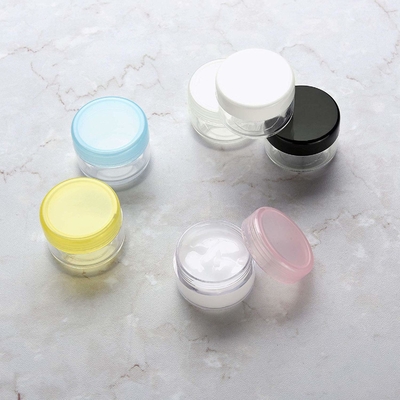 ODM 10ml Kosmetik Cream Jar Stoples Plastik Kosong Dengan PP Cap