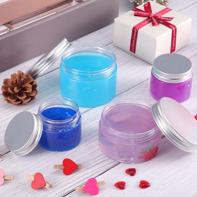 2.13 Inch Clear Plastic 4 Oz Kosmetik Jars Dengan Tutup Dengan Tutup Anti Bocor