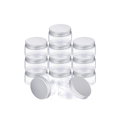 2.13 Inch Clear Plastic 4 Oz Kosmetik Jars Dengan Tutup Dengan Tutup Anti Bocor