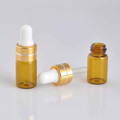 3ml Botol Minyak Esensial Botol Penetes Mata Kaca Coklat