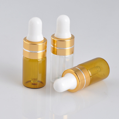 3ml Botol Minyak Esensial Botol Penetes Mata Kaca Coklat