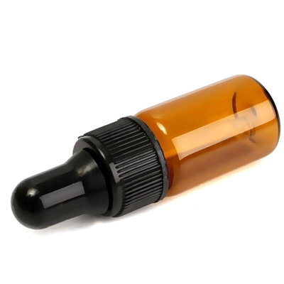 5ml Botol Minyak Esensial Botol Penetes Kaca Kecil Coklat