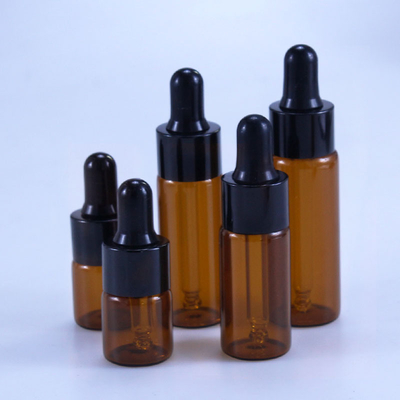 Kosmetik 10ml 15ml 20ml Botol Penetes Kaca Coklat Untuk Minyak Atsiri