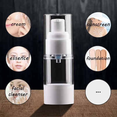 Plastik PP 15ml Putih Botol Pompa Pengap Kemasan Kosmetik