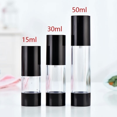 LinDeer Plastic PP Black Airless Pump Bottles Kosmetik