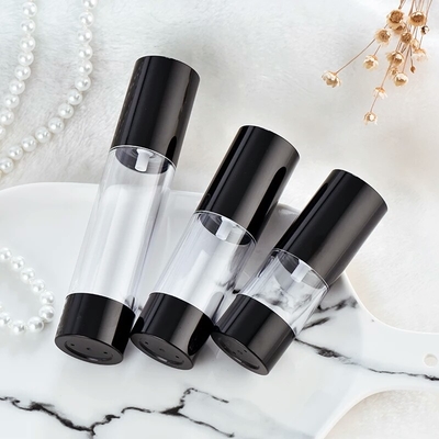LinDeer Plastic PP Black Airless Pump Bottles Kosmetik