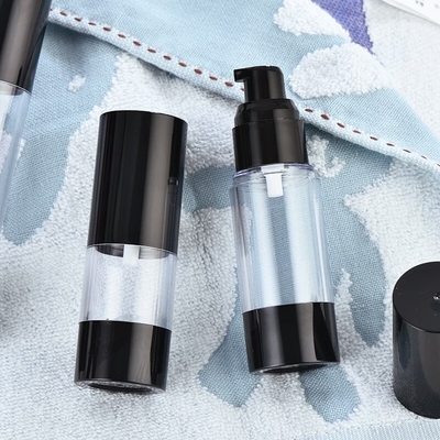 LinDeer Plastic PP Black Airless Pump Bottles Kosmetik