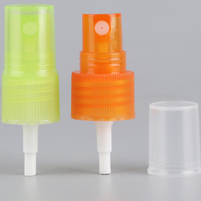 Pompa Semprot Kabut Plastik Oranye Hijau 24mm Untuk Botol PET