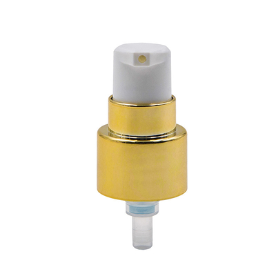 Pompa Tangan Kosmetik Polypropylene 20mm/410 Pompa Dispenser Emas