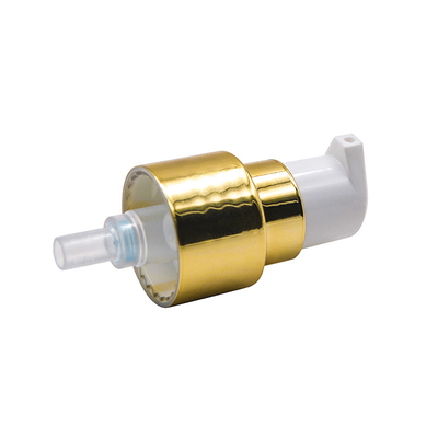 Pompa Tangan Kosmetik Polypropylene 20mm/410 Pompa Dispenser Emas