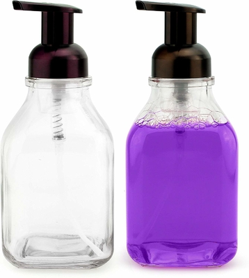 Botol Pompa Lotion LinDeer Black PET 500ml Transparan