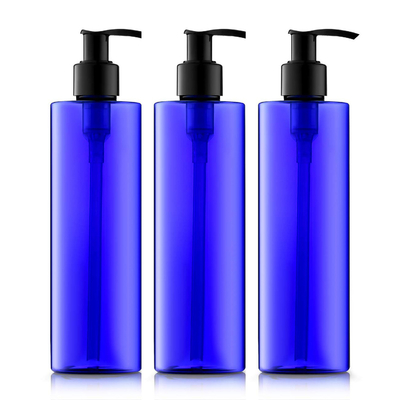 Brown Blue PET 200ML Wadah Lotion Isi Ulang Dengan Pompa Untuk Cairan