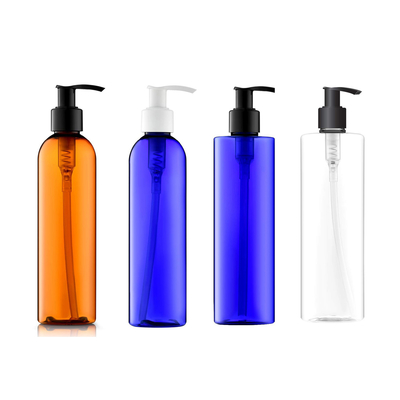 Brown Blue PET 200ML Wadah Lotion Isi Ulang Dengan Pompa Untuk Cairan