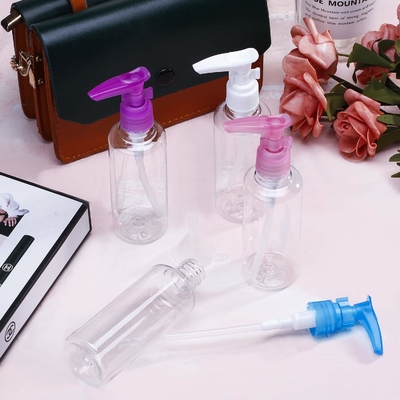 LinDeer PET Botol Lotion Plastik Transparan 50ml Untuk Cairan