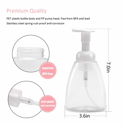Botol Lotion Plastik Kosong 500ml Transparan Dengan Pompa 28mm